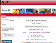 Tablet Screenshot of clamartbc.fr